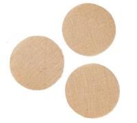 10pc Retro Burlap Dining Table Mat Round Square Linen Placemat Cup Mats for Wedding Party Decor pour Restaurant, Cuisine ou Salle à Manger(30cm)