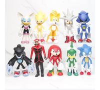 10pc Sonic personnage en PVC jouet Hedgehog ombre queue figure 14cm modèle poupées 12-15cm