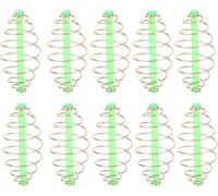 10pc Spring Coil Inline -Methode Feeder appât métallique -Pêche au lancer duel