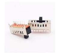 10PC SS-16F03 (1P6T) Handle height 3MM 7-pin 6-stop toggle switch 4 Fix the foot vertical slide switch Controls Switches