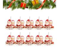 10Pc Vieillir Ensemble Ornement Noël | Ornement Couples Père Noëls Acrylique 2D | Depuis Que Couple vieillit Ensemble Pendentif | Cadeau Romantique décoration d'arbre Noël père pour Compagnon