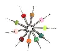 10pcs 0.6-1.5mm Mini-Forets Micro de Carbure Cimenté par Carbure Micro Foret Spiral pour la Carte de Circuit Imprimé d'Impression, Forets PCB en carbure cémenté