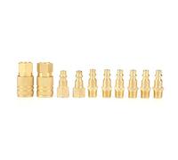 10pcs 1/4 NPT Air Compressor Kit d'outils de connecteur d'attelage rapide pour connexion pneumatique