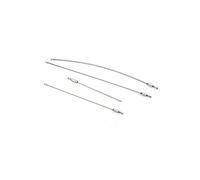 10pcs 1,5/2 mm EDC Trousseau corde jour vissable boucle de câble en acier inoxydable gadget anneau porte-clés Cercle Camp de ski outil,A1,1.5 * 100MM