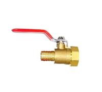 10pcs 1/8'' 1/2'' 1/4''Hose Barb BSP Female Thread Straight Barbed Brass Connector Joint Copper Pipe Fitting Coupler Adapter NWPNLXEA(6mm Tube,10 PCS_3/8")