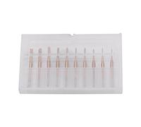 10pcs 1/8'' Fraise en bout Carbure enduit de titane de jambe Bits de gravure en bout de fraise Pour CNC Gravure Rotatives 0.8mm-3.175mm