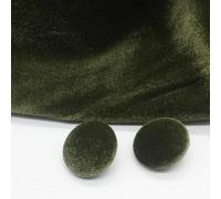 10pcs 10-28mm Velours Or Tissu Rond Tissu Recouvert Boutons Boutons De Velours avec Tige en Métal pour L’Artisanat De Vêtements, 2 Pink, 25mm