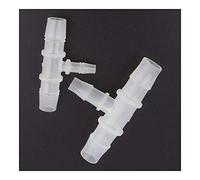 10pcs 10 8 mm à 4-8 mm PP Réduction de Poissons d'aquarium T Connecteurs Réservoir d'air Pompe Aérateur Raccords Irrigation Goutte à Goutte Pagoda Tuyau commun(7.9 3.9 7.9mm)