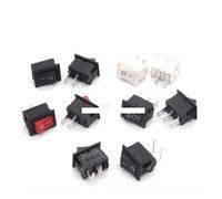 10Pcs 10MM*15MM Rocker Switch Kit 2Pin 3Pin 3A 250V KCD11 2/3 Position Snap-in On/Off On/Off/On 5kinds X 2pcs