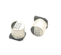 10pcs 10V 47UF 16V 100UF 25V 22UF 35V 470UF 50V 220UF 1000UF 10UF 330UF 2200UF 150UF Aluminum Electrolytic Capacitors SMD NWPNLXEA(10V 220UF 10PCS)