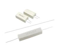 10PCS 10W Cement Ceramic Resistance Power Resistance 5% 0.1~100K 0.01 0.25 10 0.33 0.5 1 2 4.7 5 8 10 15 20 25 30 100R 1K 10KOhm BIANMTSW(Horizontal 5.1K Ohm)