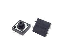 10PCS 12 * 12 * 7.3 Light touch switch SMD switch 12x12x7.3mm 4pins Push button switch High temperature NWPNLXEA