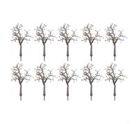 10pcs 12cm pour bare Tree Trunk Models 1:75 Scale Plastic 10pcs | 1:75 accurate scale, 12cm height, realistic brown finish, plastic, model train compatible