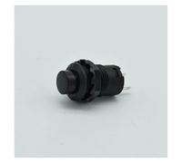 10pcs 12mm Momentary push button switches 3A /125VAC 1.5A/250VAC Momentary Push Button Switch Round NWPNLXEA(10 black)