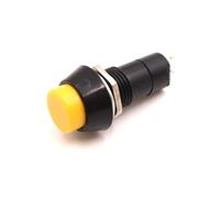 10pcs 12mm Round Push Button PBS-11A Self Lock Latching/PBS-11B Momentary Non-lock 2Pin Switch 3A 150V NWPNLXEA(Gelb,PBS-11A Latching)