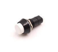 10pcs 12mm Round Push Button PBS-11A Self Lock Latching/PBS-11B Momentary Non-lock 2Pin Switch 3A 150V NWPNLXEA(Weiß,PBS-11A Latching)