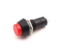 10pcs 12mm Round Push Button PBS-11A Self Lock Latching/PBS-11B Momentary Non-lock 2Pin Switch 3A 150V NWPNLXEA(Rot,PBS-11B Momentary)
