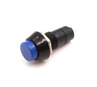 10pcs 12mm Round Push Button PBS-11A Self Lock Latching/PBS-11B Momentary Non-lock 2Pin Switch 3A 150V NWPNLXEA(Blau,PBS-11B Momentary)