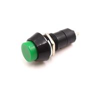 10pcs 12mm Round Push Button PBS-11A Self Lock Latching/PBS-11B Momentary Non-lock 2Pin Switch 3A 150V NWPNLXEA(Green,PBS-11B Momentary)