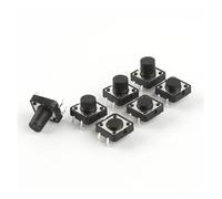 10PCS 12x12 Panel PCB Momentary Tactile Tact Switch 12 * 12 * 4.3mm 5mm 6/7/8/9/10/11/12 mm 4Pinc Tact Switch NWPNLXEA(12X12X4.3mm)