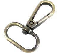 10pcs 16-50mm Boucles De Sangle en Métal pour Sac Sangle Ceinture Pivotant Mousqueton Fermoir Collier De Chien Mousquetons Accessoires De Couture Bricolage, Bronze, 25mm-10Pcs