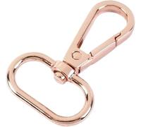 10pcs 16-50mm Boucles De Sangle en Métal pour Sac Sangle Ceinture Pivotant Mousqueton Fermoir Collier De Chien Mousquetons Accessoires De Couture Bricolage, Rosegold, 25mm-10Pcs