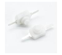 10pcs 1A 30V DC 2A 250V White/Black Latching On Off Torch Push Button Switch NWPNLXEA(Weiß)