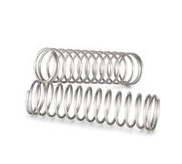 10pcs 1mm 1.2mm Acier Inoxydable Compression Longue Pression Ressort hélicoïdal diamètre du Fil 1.0mm 1.2mm diamètre extérieur: 6-25mm Longueur 120-305mm personnalisé (Size : 30mm, Color : 12MM_1.0M
