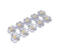 10pcs 1W 3W Perles LED Haute Puissance Avec PCB Étoile Noire 20mm,3W Avec PCB Blanc,Blanc Froid 6500K