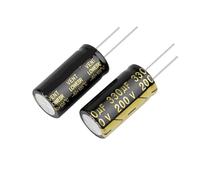 10Pcs 200V330UF 18x35 Aluminum Electrolytic Capacitor High Frequency Low ±10% 2000Hours 105℃ DIY Capacitors NWPNLXEA