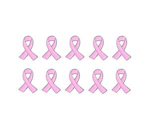 10Pcs/20Pcs Pins Octobre Rose Cancer Du Sein pins Épingles à Ruban rose pour La Sensibilisation au cancer du sein En Métal Émaillé Insignes De Bienfaisance Soutenir la Cause Survivante