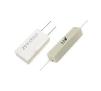 10PCS 20W Ceramic Cement Power Resistance 0.1R 0.68R 1R 6R 51R 68R 100R 820R 1K8 2K 5K6 8.2K 50K 82K BIANMTSW(Vertical 2K)