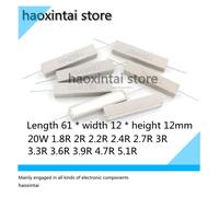 10PCS 20W céramique résistance 1.8R 2R 2.2R 2.4R 2.7R 3R 3.3R 3.6R 3.9R 4.7R 5.1R