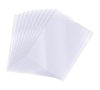10pcs 21,8x28cm Documents Protecteurs Rigides, Dossier Feuilles Transparentes Protecteurs de Feuilles de Papier Rigides PVC Protecteurs de Pages Papier pour Fichiers Papier