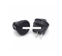 10PCS 23mm 2 PINS 2 Position ON-OFF SPST Round Rocker Switch 6A/250V 10A/125V AC NWPNLXEA