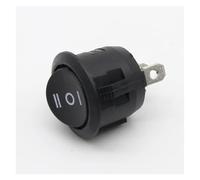 10Pcs 23mm Round Black 3 Pin 10A/125V 6A/250V AC 3 Position SPDT ON-OFF-ON Rocker Switch Snap-in