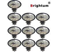 10pcs 24w ovale LED phare de travail feux de travail lumière de route rampe pour camion, tracteur/240w