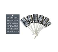 10pcs 25V 47uF 100uF 220uF 330uF 470uF 1000uF 2200uF High frequency Low LongLife Aluminum Electrolytic Capacitor NWPNLXEA(YXF 25V2200uF 16X25)