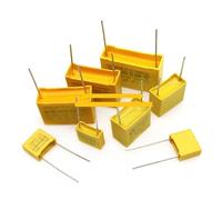 10pcs 275VAC X2 capacitor 275V 10mm 15mm 22.5mm 27.5mm 0.022UF 0.047UF 0.1UF 0.22UF 0.47UF 0.68UF 1UF Polypropylene film NWPNLXEA(1.5UF 27.5mm)