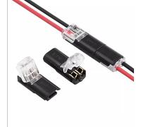 10pcs 2P Spring Connector Wire with No Welding No Screws Quick Connector Cable Clamp Terminal Block 2 Way Easy Fit