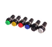 10pcs 2Pin 12mm Round Push Button PBS-11A Self Lock Latching PBS-11B Momentary Non-lock Switch 3A 150V NWPNLXEA(Nero,PBS-11B Momentary)
