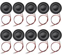10Pcs 2W 8 Ohm Haut-Parleur À Aimant Interne 28Mm Rond Mini Haut-Parleur Pour Électronique Diy Jouets Radio Interphone Haut-Parleurs Multimédia Mini Boîte Haut-Parleurs[L1497]