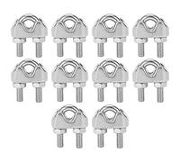 10pcs 3/16 pouces M4 Cable de câble de câble de câble de fil en acier inoxydable U Boulon en selle en selle