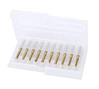 10Pcs 3.175mm Carbide End Mill Set, 1/8" Shank ed CNC Router Bits, Fine Cemented Carbide for PCB, Metal, Wood, Pla Engra, Includes