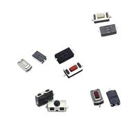 10Pcs 3 * 6 * 2.5mm SMD 2P Touch Switch 3x6x2.5mm 2Pin Push Button Switch for Remote Control LCD White Black Red NWPNLXEA(White-01)