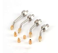 10pcs 304 Bulle à haute pression en acier inoxydable Fil de refroidissement de refroidissement Masition de flexion Masition centrale Buse 1/8, 1/4, 3/8, 1/2, M6, M8, M10
