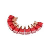 10pcs 32V 50A Rouge Push-in Type Mâle PAL Lames Fusible for Voitures Véhicule Câblage de protection