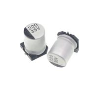 10PCS 35V220UF SMD Aluminum Electrolytic Capacitor 6.3V 10V 16V 25V 35V 50V 10UF 22UF 47UF 100UF 220UF 330UF 1000UF NWPNLXEA(50v1uf 4x5.4mm)