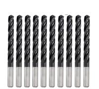 10Pcs 3mm-12.5mm M35 HSSCO Cobalt TiAlN Drill Bits HSS 3 Flutes Twist Drill Bit for Stainless Steel(3/4/5/6/7/8/9/10/11/12.5mm)(4.5mm 10pc)
