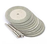 10pcs 40mm Diamantaires Off disques Wheel outil rotatif avec 2 Mandrin Arbor Set